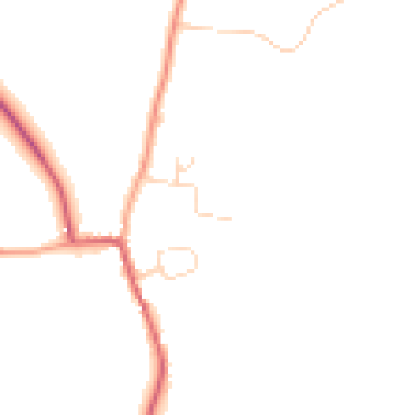 Daytime road noise heatmap for IP12 3BZ