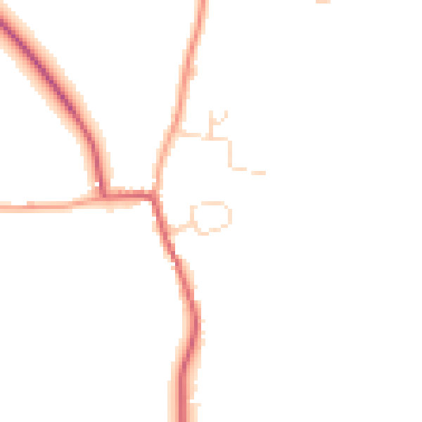 Daytime road noise heatmap for IP12 3DA