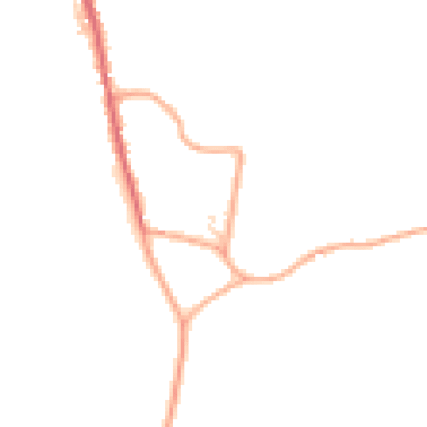 Daytime road noise heatmap for IP12 3DD