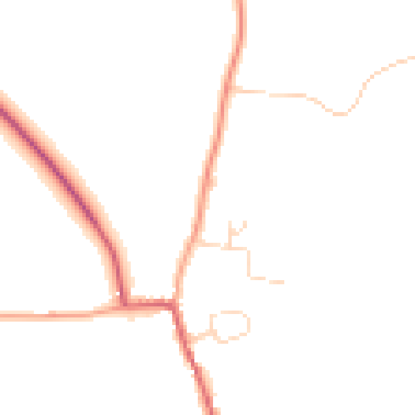 Daytime road noise heatmap for IP12 3DQ