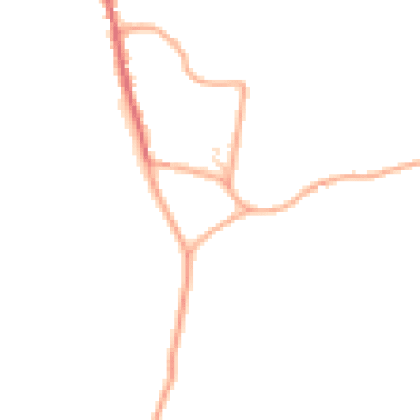 Daytime road noise heatmap for IP12 3FE