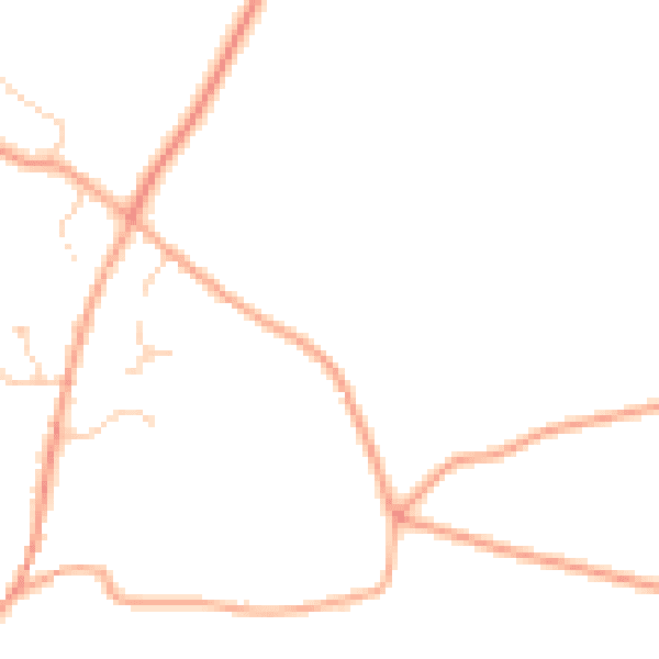Daytime road noise heatmap for IP12 3JU