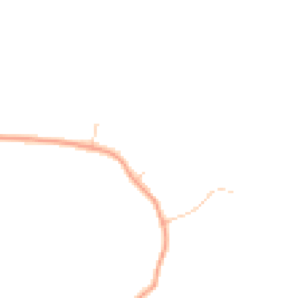 Daytime road noise heatmap for IP12 3JY