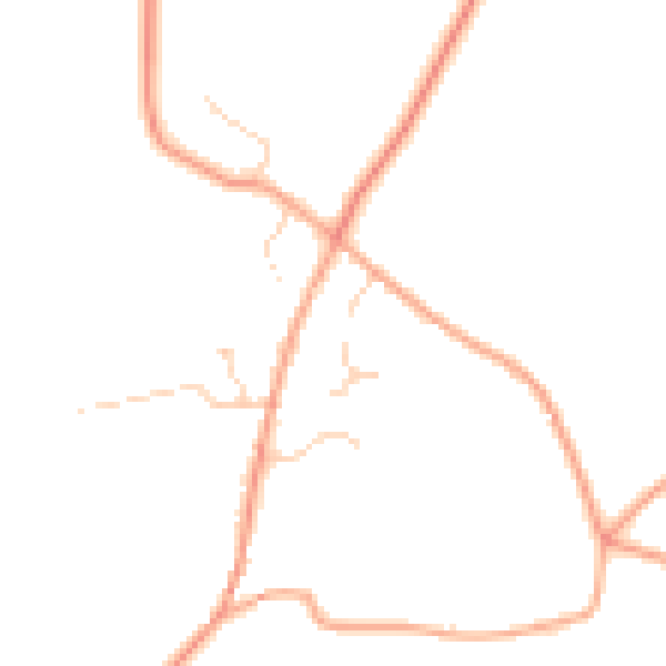Daytime road noise heatmap for IP12 3QW