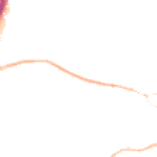 Night-time road noise heatmap for IP12 4JJ