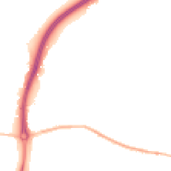 Night-time road noise heatmap for IP12 4JP