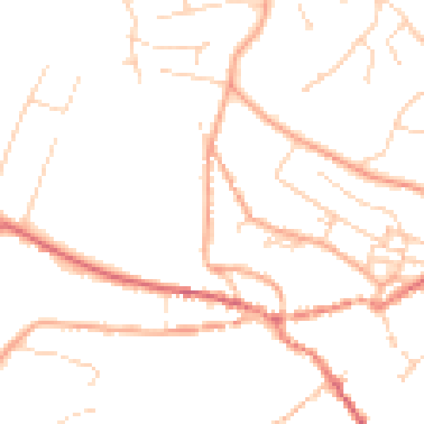 Daytime road noise heatmap for IP12 4NH