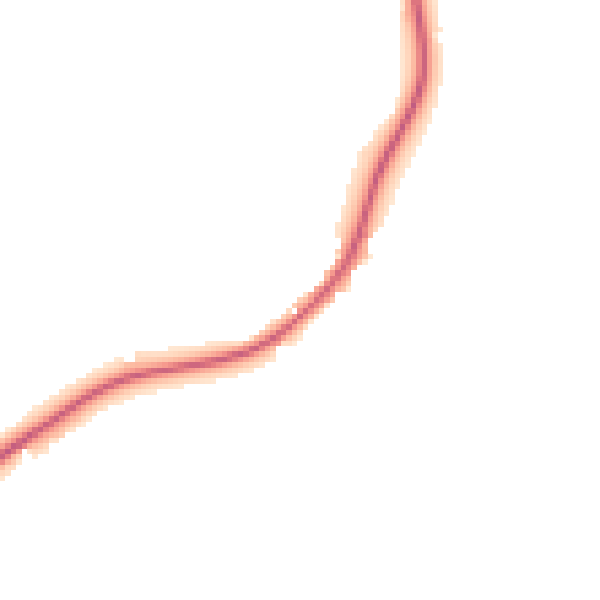 Night-time road noise heatmap for IP13 0BA