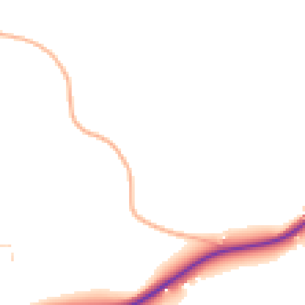 Daytime road noise heatmap for IP13 0BB