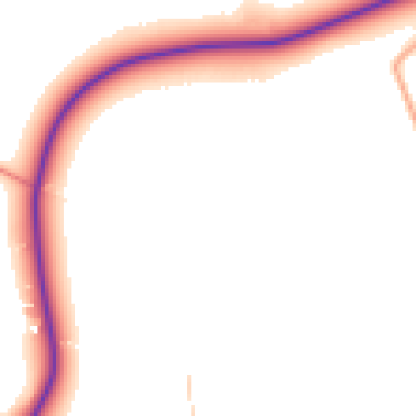 Daytime road noise heatmap for IP13 0BT