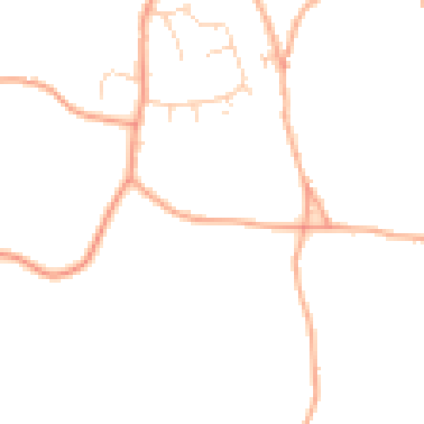 Daytime road noise heatmap for IP13 0BU