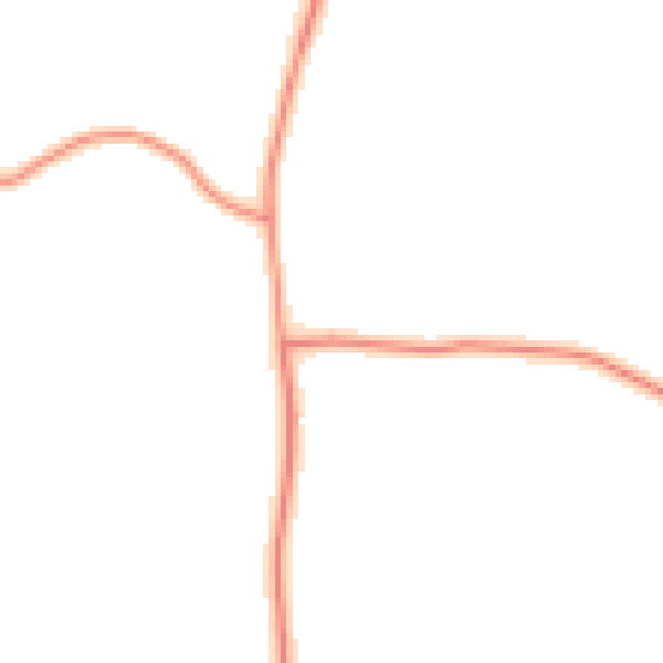 Daytime road noise heatmap for IP13 0BX