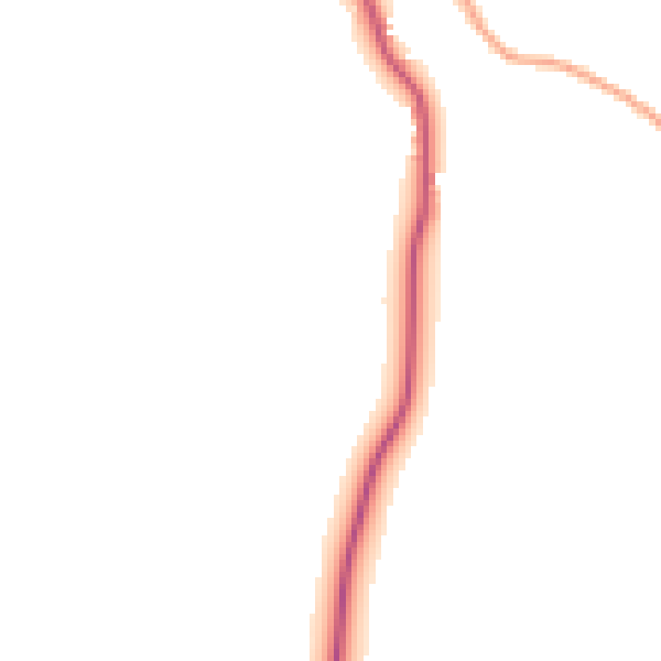 Daytime road noise heatmap for IP13 0DJ