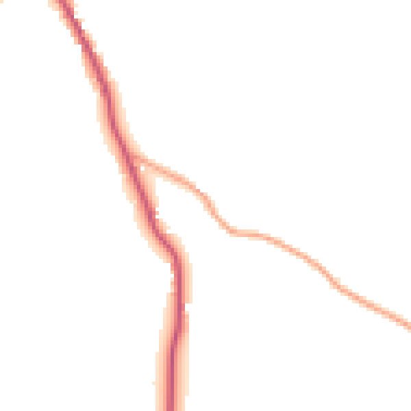 Daytime road noise heatmap for IP13 0DP