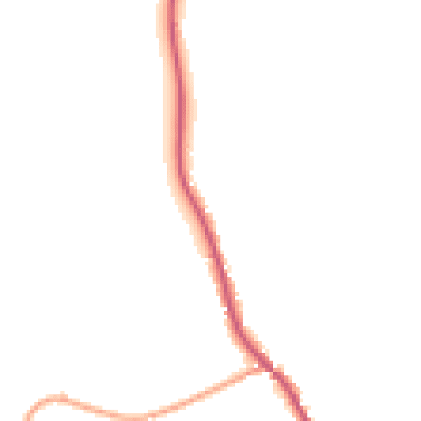 Daytime road noise heatmap for IP13 0DQ