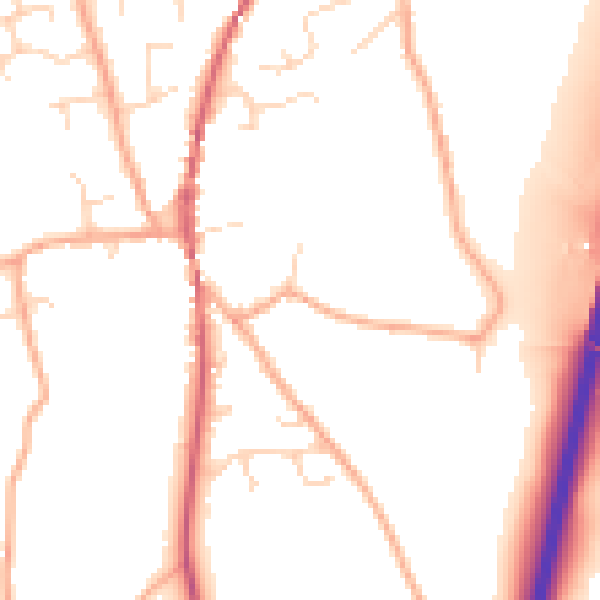 Daytime road noise heatmap for IP13 0SF