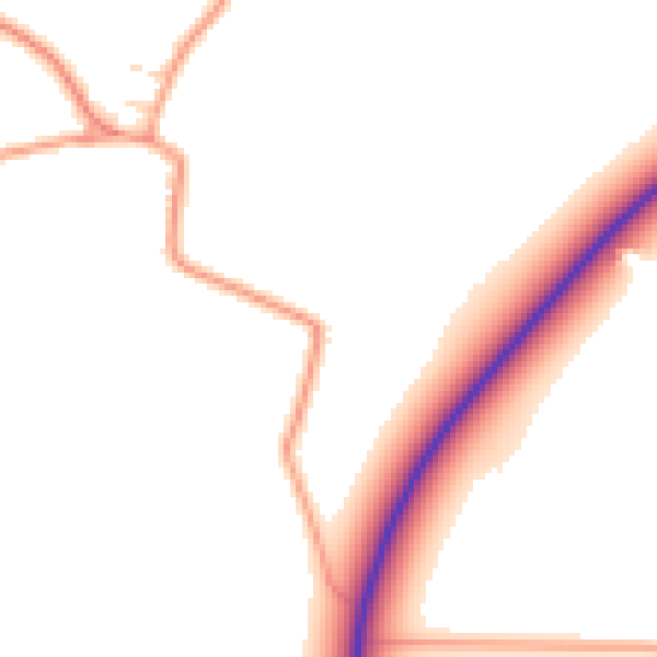 Daytime road noise heatmap for IP13 6AB