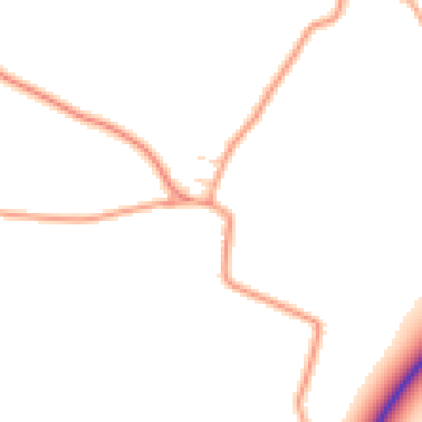 Daytime road noise heatmap for IP13 6AH