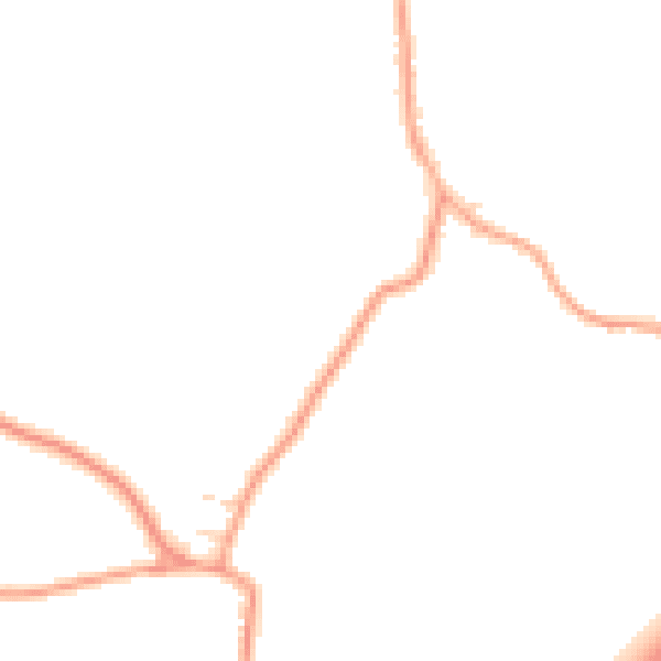 Daytime road noise heatmap for IP13 6AW