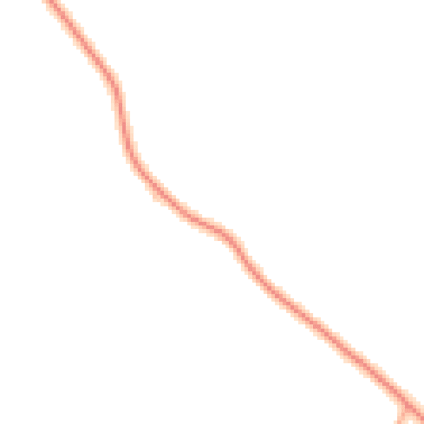 Daytime road noise heatmap for IP13 6BS