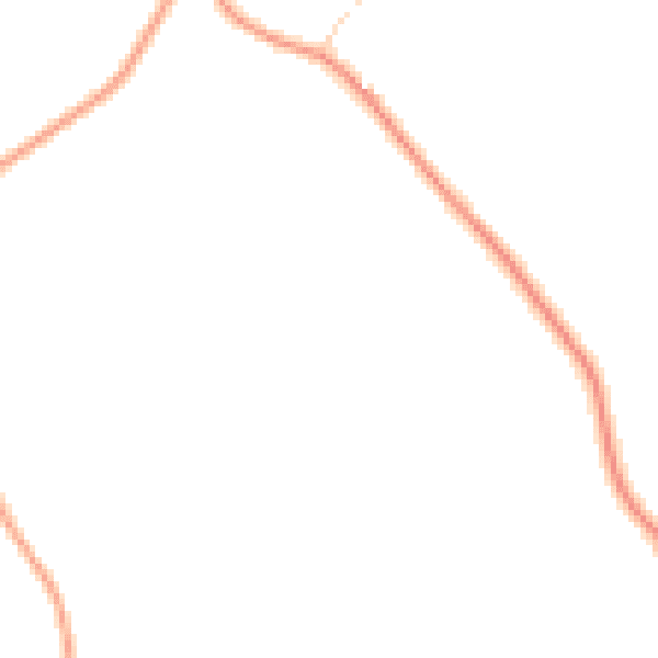 Daytime road noise heatmap for IP13 6BT