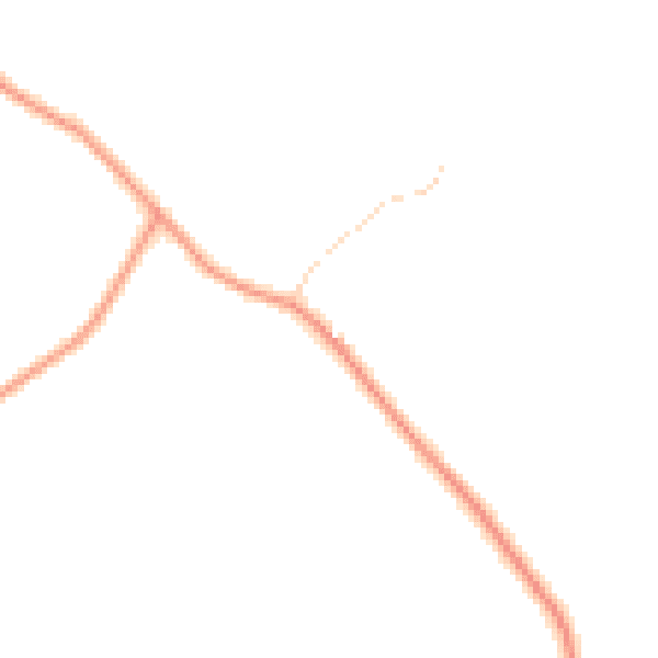 Daytime road noise heatmap for IP13 6BU