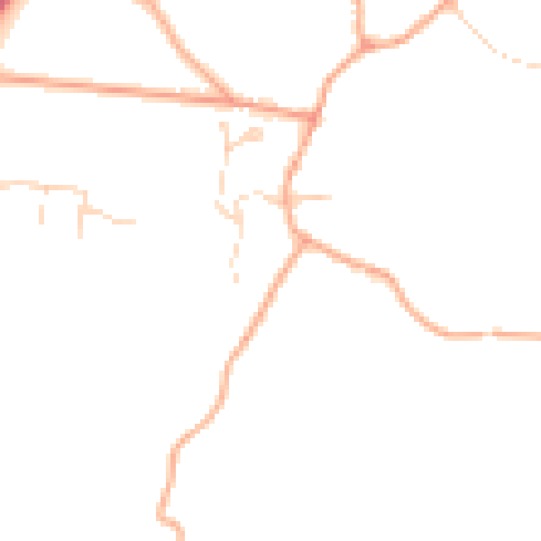 Daytime road noise heatmap for IP13 6DL