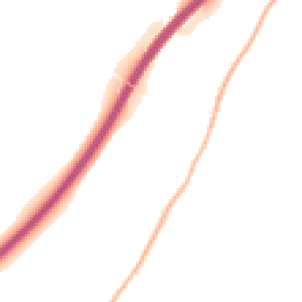 Night-time road noise heatmap for IP13 6EJ