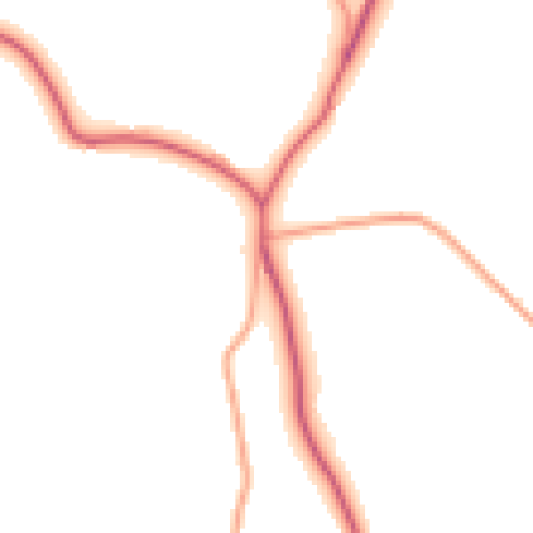 Daytime road noise heatmap for IP13 6QF