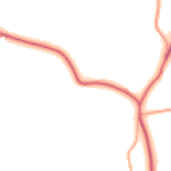 Daytime road noise heatmap for IP13 6QH
