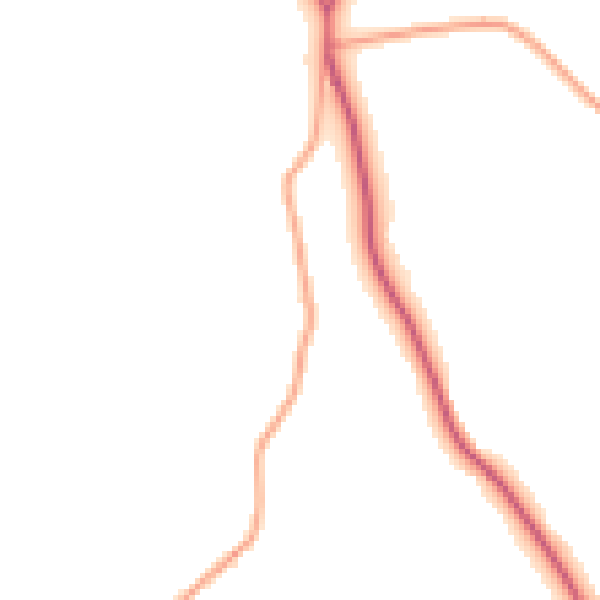 Daytime road noise heatmap for IP13 6SD