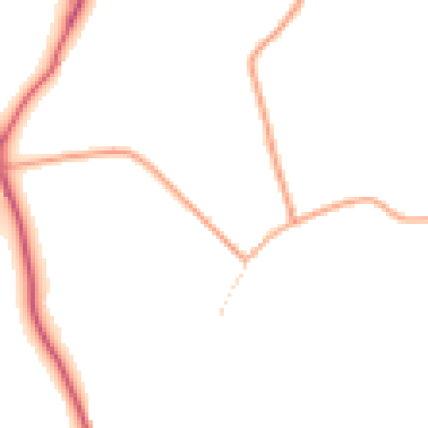 Daytime road noise heatmap for IP13 6SF