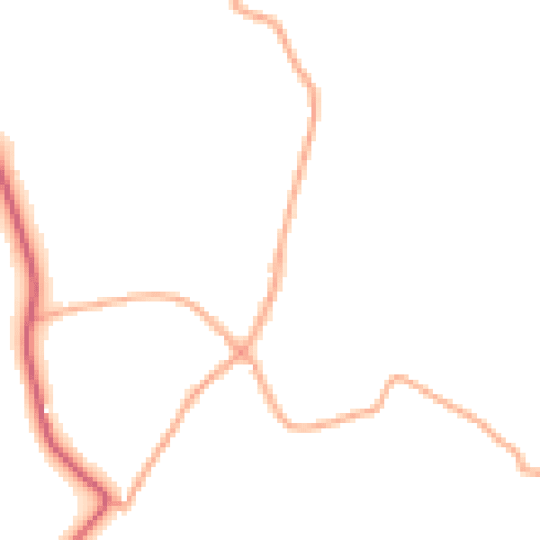 Daytime road noise heatmap for IP13 6SU