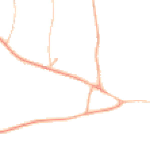 Daytime road noise heatmap for IP13 7AF