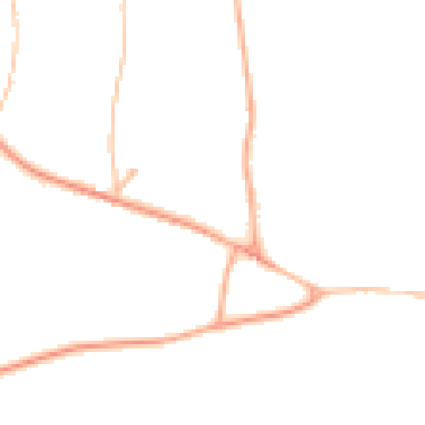 Daytime road noise heatmap for IP13 7AW