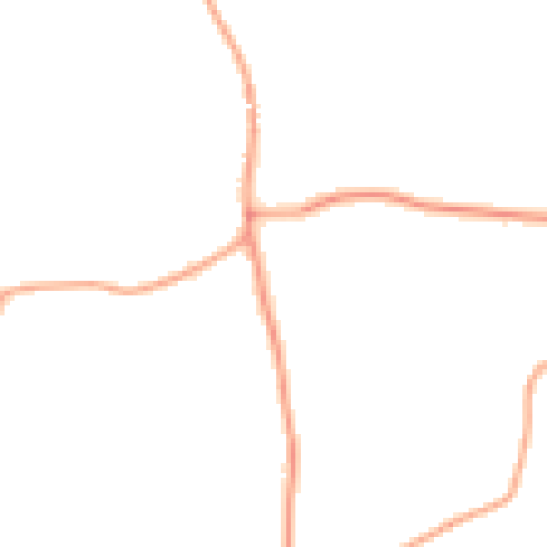 Daytime road noise heatmap for IP13 7BJ