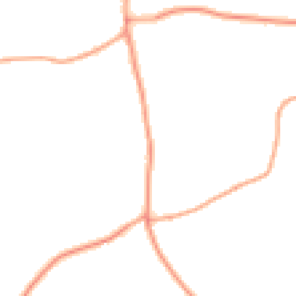 Daytime road noise heatmap for IP13 7BL