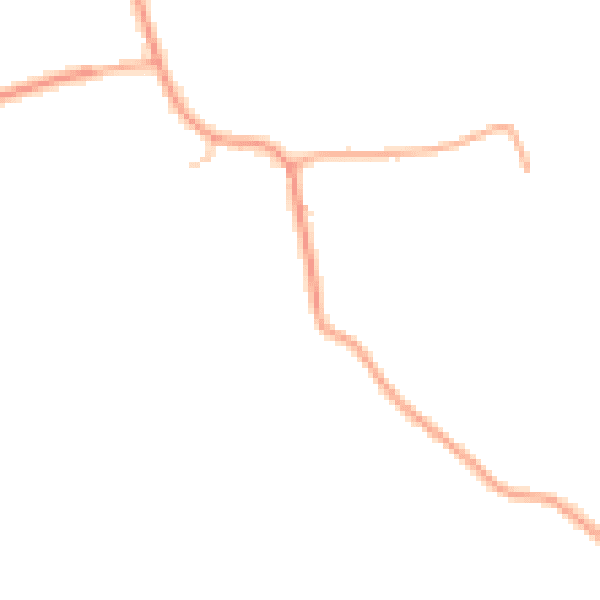 Daytime road noise heatmap for IP13 7EA