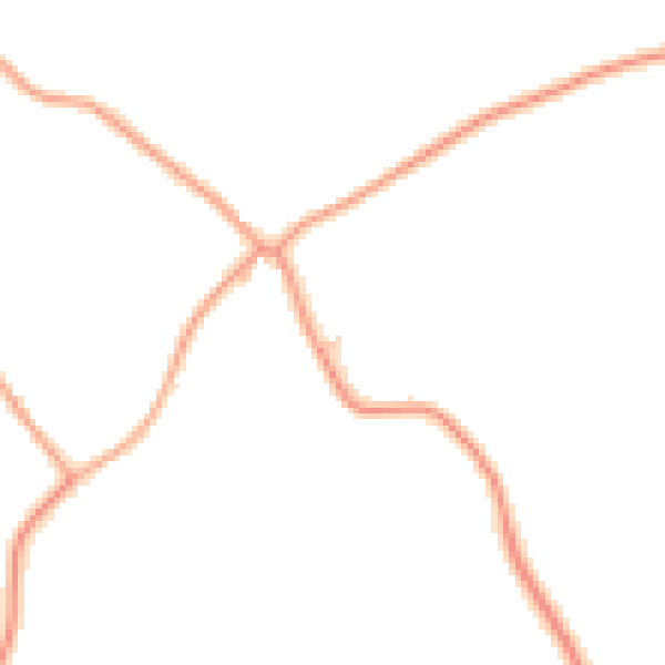 Daytime road noise heatmap for IP13 7EE