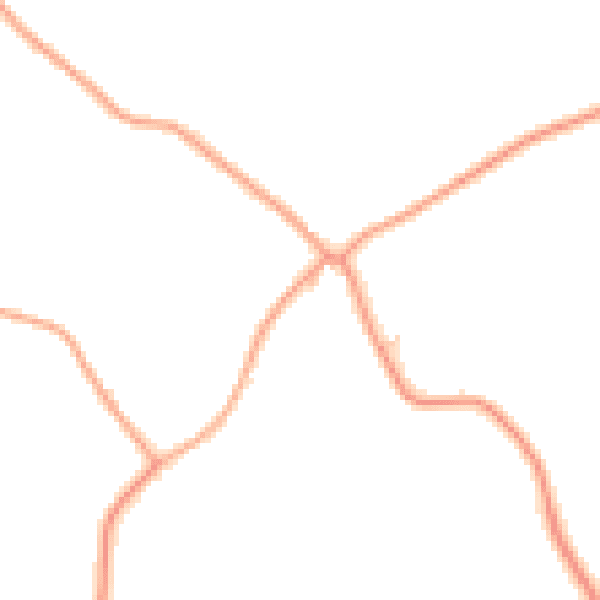 Daytime road noise heatmap for IP13 7EH