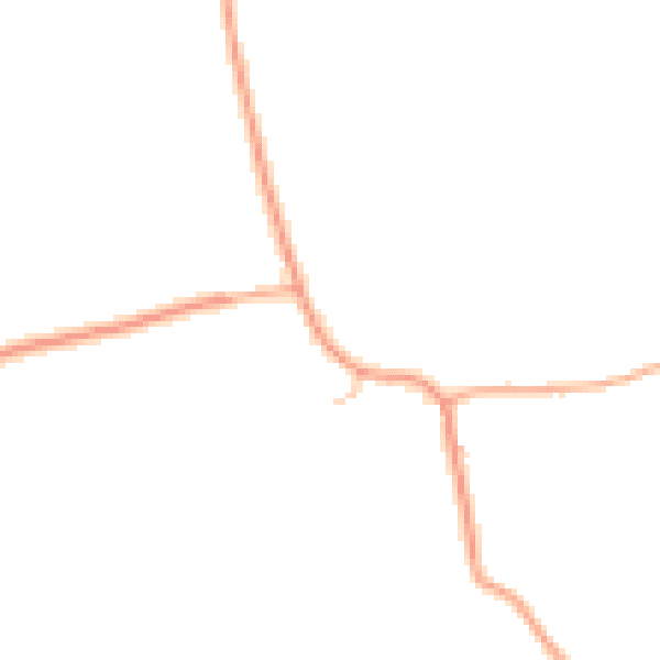 Daytime road noise heatmap for IP13 7JQ