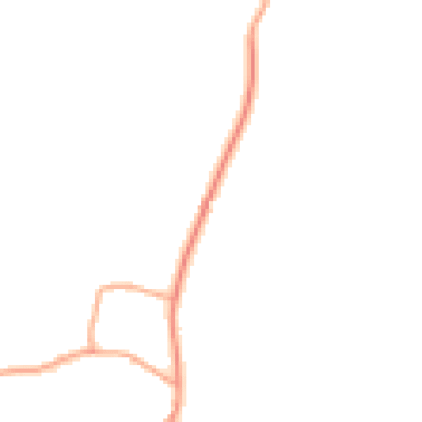 Daytime road noise heatmap for IP13 7QH