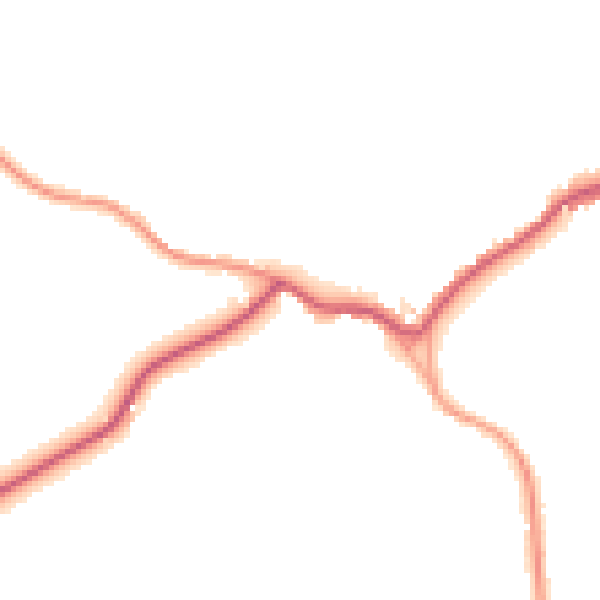 Daytime road noise heatmap for IP13 7RL