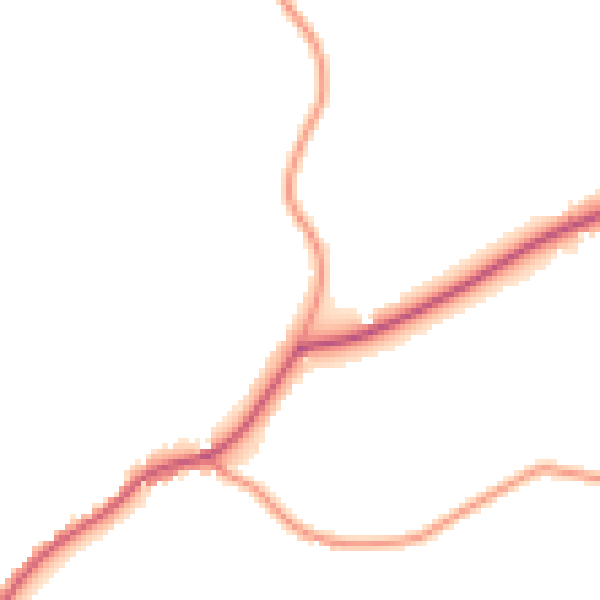 Daytime road noise heatmap for IP13 7SQ