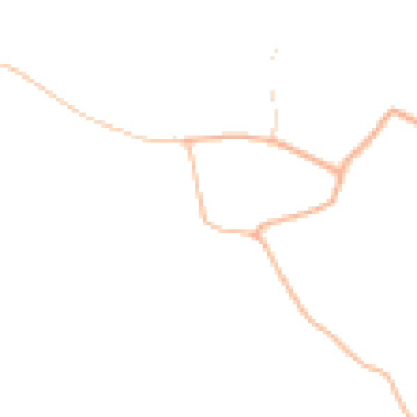 Daytime road noise heatmap for IP13 8AZ