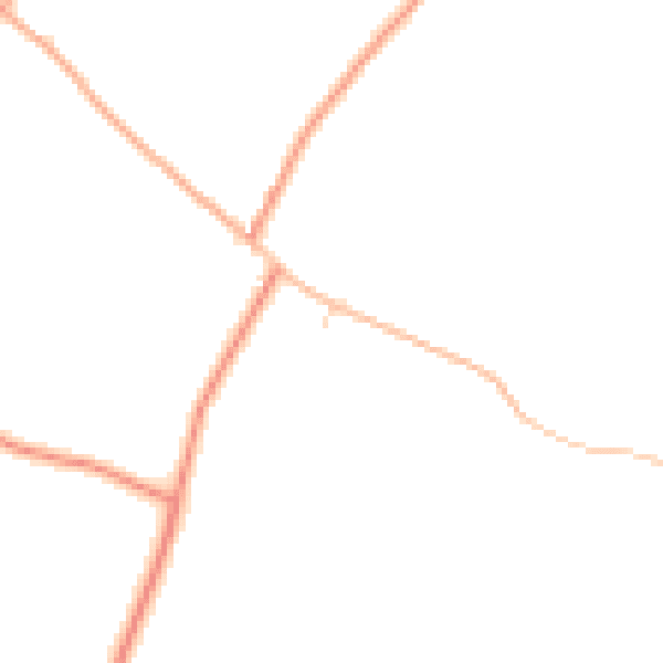 Daytime road noise heatmap for IP13 8BD