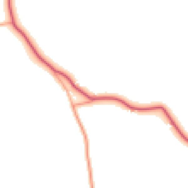 Daytime road noise heatmap for IP13 8HZ