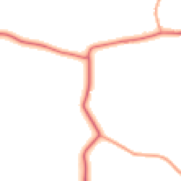 Daytime road noise heatmap for IP13 8JL