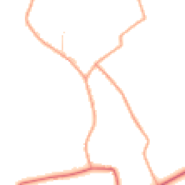 Daytime road noise heatmap for IP13 8JS