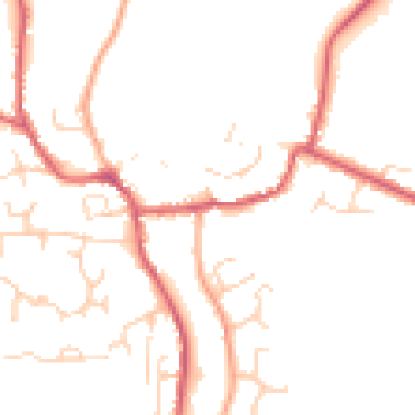 Daytime road noise heatmap for IP13 9DG